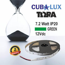 Cubalux LED Strip Power Supply 12V with Green Light Length 5m and 30 LEDs per Meter SMD5050