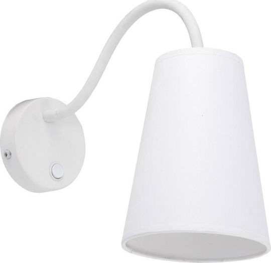 TK Lighting Wire Modern Leuchte Wand mit Fassung E27 Weiß 62x13cm