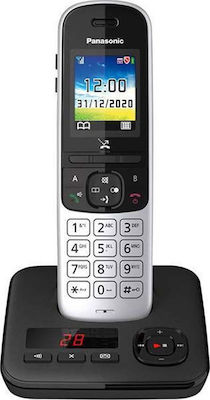Panasonic KX-TGH720 Ασύρματο Τηλέφωνο με Aνοιχτή Aκρόαση Μαύρο-Ασημί