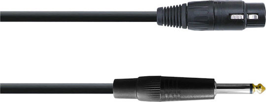 Audio Master XLR Cable Female - 6.3mm Male Black 10m TLC052/10M
