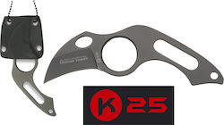 K25 Knife Silver with Blade made of Stainless Steel in Sheath