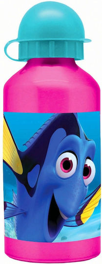 Gim Finding Dory Παιδικό Παγούρι Finding Dory Αλουμινίου με Pop-Up Καπάκι Ροζ 500ml