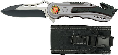 Martinez Albainox Pocket Knife Silver with Blade made of Stainless Steel in Sheath