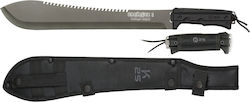 K25 Machete Chevelon I Machete Black with Blade made of Stainless Steel in Sheath