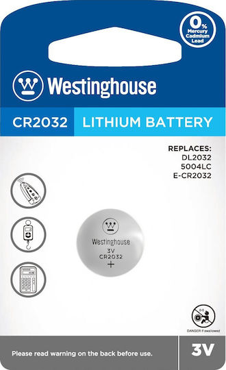 Westinghouse Baterie Litiu Ceasuri CR2032 3V 1buc