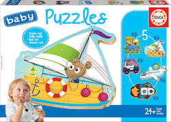 Puzzle pentru Copii Vehicles II pentru 2++ Ani 12buc Educa