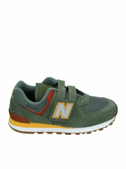 574 Classic Classic Kids Sneakers with Scratch Khaki