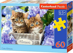 Παιδικό Puzzle Cute Kittens 60pcs για 5+ Ετών Castorland