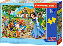 Kinderpuzzle Snow White and the Seven Dwarfs für 6++ Jahre 120pcs Castorland