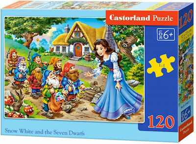 Kinderpuzzle Snow White and the Seven Dwarfs für 6++ Jahre 120pcs Castorland