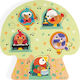 Wooden Kids Peg Puzzle Music Birds 5pcs Janod