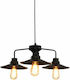 Home Lighting Dakar Pendant Light Three-Light for Socket E27 Black