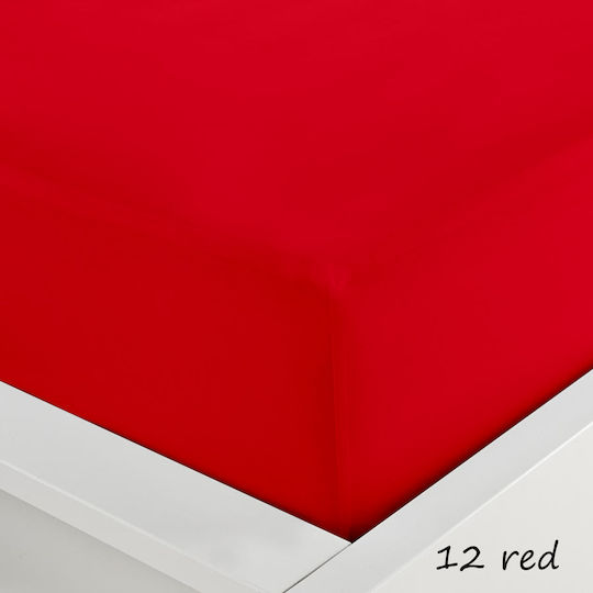 Sunshine Menta 152 Μονό 100x200+20εκ. με Λάστιχο Red