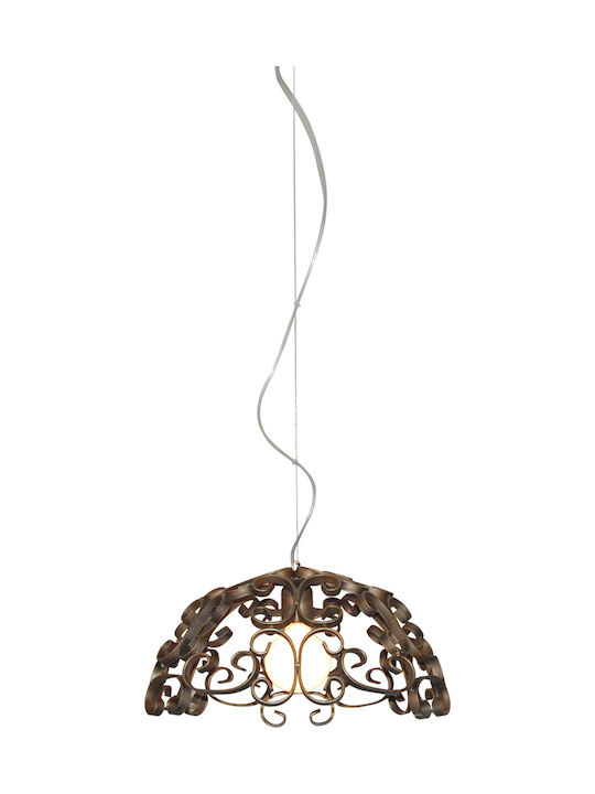 Home Lighting Bale Pendant Light Bronze with Socket E27 45cm