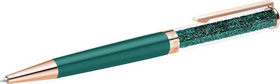 Swarovski Pen Ballpoint with Blue Ink Green, Rose-Gold