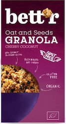 Bett'r Bio Müsli Hafer Granola Cherry Coconut Beeren & Kokosnuss 300gr