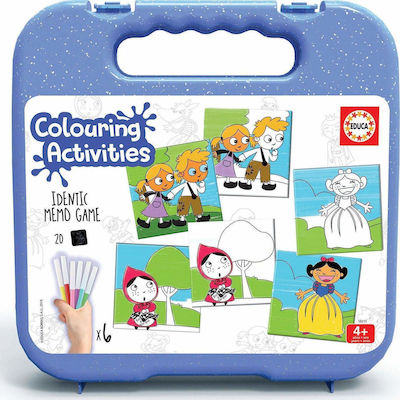 Educa Joc de Masă Colouring Activities Identic Memo pentru 1-4 Jucători 4+ Ani 18211