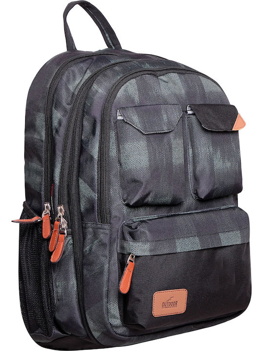 KalGav X-Bag School Bag Backpack Junior High-High School Black with Water Bottle Holder 30Liters