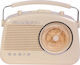 Madison MAD-VR60 Retro Tabletop Radio Battery with Bluetooth Beige