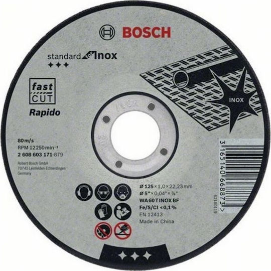Bosch Schneidscheibe Metall mit 60 Zähnen 115mm 25Stück