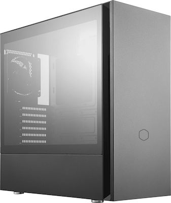 CoolerMaster Silencio S600 TG Gaming Midi Tower Computer Case with Window Panel Black