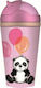 Chic Mic Kids Bamboo Water Bottle with Straw Pi...