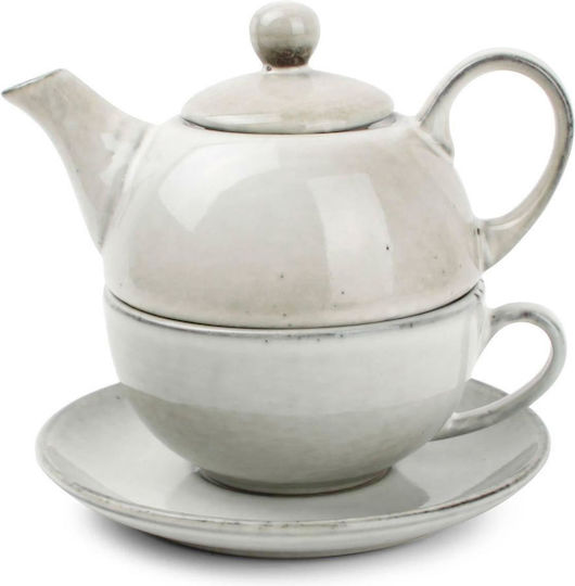 Salt & Pepper Artisan Set de Ceai cu Cană Ceramic Verde 2buc