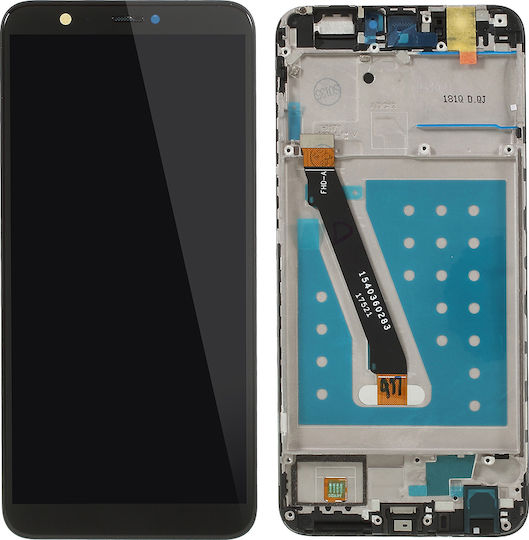Οθόνη mit Touch-Mechanismus und Rahmen für Huawei P Smart (Schwarz)