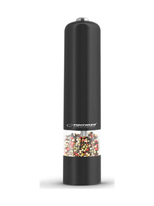 Esperanza Ηλεκτρικός Μύλος Πιπεριού Πλαστικός σε Μαύρο Χρώμα 23cm