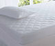 24home.gr Single Quilted Mattress Cover Fitted Καπιτονέ White 100x200cm