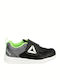 Almotio 4.0 Kids Sports Shoes Running with Hoop & Loop Closure Black