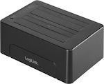 LogiLink Dockingstation für 2 Festplatten SATA 2.5" / 3.5" mit USB 3.1 / USB-C Verbindung (QP0028)