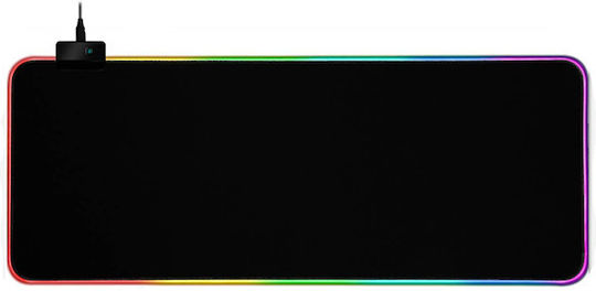Gms GMS Гейминг Мишка Пад XXL (800мм) с RGB Осветление чрез USB Черен 52611302