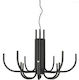 Ondaluce Nouveau Pendant Light LED with Warm White Light Black