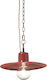 Ondaluce Land Pendant Light Suspension for Socket E27 Red