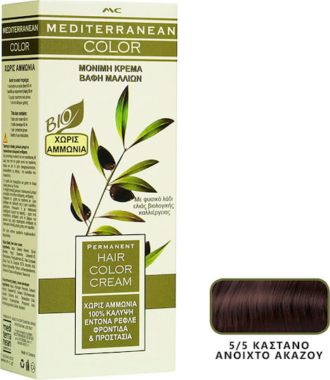 Mediterranean Cosmetics Mediterranean Hair Color Cream Bio Βαφή Μαλλιών Χωρίς Αμμωνία 60ml
