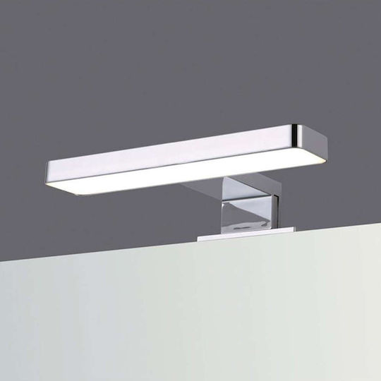 Karag Modern Lumină de Baie cu LED Integrat și Lumină Alb Rece Argintiu 20x11x20cm
