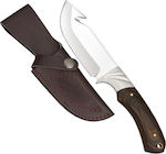 Martinez Albainox Wooden Stamina Knife Brown with Blade made of Stainless Steel in Sheath