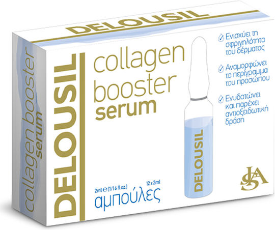 SJA Feuchtigkeitsspendendes & Anti-Aging Serum Booster Gesicht mit Kollagen für Entgiftung & Nährung 2ml