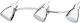 Omnia Dreifach LED Spot in Gray Farbe