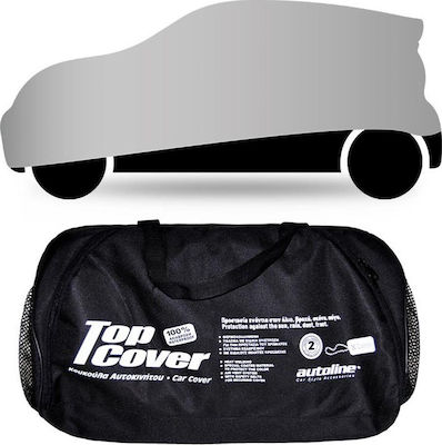 Autoline TopCover Eco Abdeckungen für Auto mit Tragetasche 406x165x119cm Wasserdicht Mittel