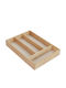 Metaltex Wooden Drawer Cutlery Tray 34x24x4.5cm Brown