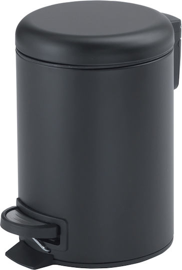 Gedy G-Potty Μεταλλικό Καλαθάκι Μπάνιου 5lt Black Matt