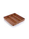 Evelin Drawer Cutlery Tray Plastic 32x35x4.5cm Brown