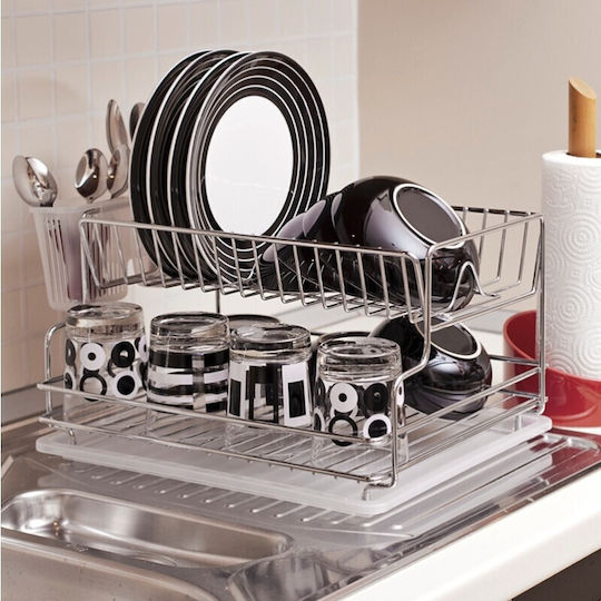 Tekno-Tel Inox Geschirrabtropfer Silber 41x30x21cm