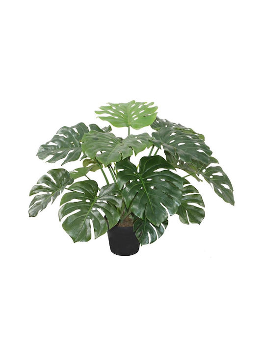 Artekko Künstliche Pflanze in Blumentopf Monstera Grün 60cm 1Stück 6-0218