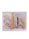 SP Souliotis Wooden Book Decorative Boxes Set Flowers 2pcs