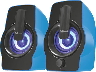 Trust Gemi RGB 2.0 Speakers with RGB 12W Blue