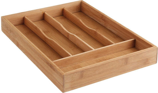 Secret de Gourmet Дървена Поставка за прибори за чекмедже 34x25x4.2см Кафява