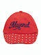Mayoral Kids' Hat Jockey Fabric Red